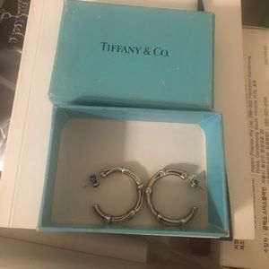 Tiffany silver bamboo earrings
